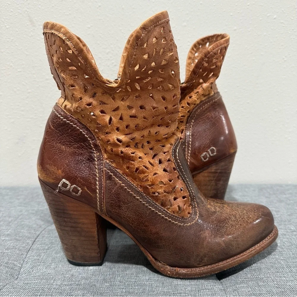Bed Stu Irma Laser Cut Ankle Booties - Picture 6 of 14